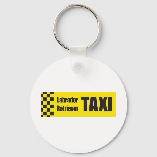 Taxi Labrador Retriever Sleutelhanger (Voorkant)