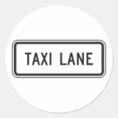 Taxi Lane Sign Stickers (Voorkant)