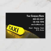 Taxi Licht Modern Visitekaartje (Voorkant)