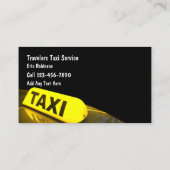 Taxi licht vervoer Visitekaartjes (Achterkant)