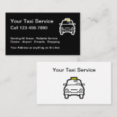 Taxi Light Public Transportation Visitekaartje (Voorkant / Achterkant)