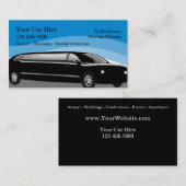Taxi Limo-Visitekaartjes Visitekaartje (Voorkant / Achterkant)