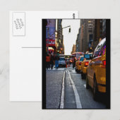 Taxi Line-up in NYC Briefkaart (Voorkant / Achterkant)