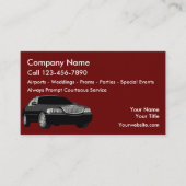 Taxi Luxe auto service Visitekaartjes (Voorkant)