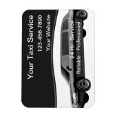 Taxi Magnetische Visitekaartjes Magneet (Verticaal)