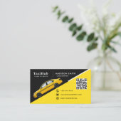 Taxi modern minimalist business card visitekaartje (Staand voorkant)