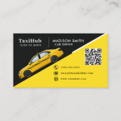 Taxi modern minimalist business card visitekaartje (Voorkant)