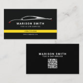 Taxi modern minimalist business card visitekaartje (Voorkant / Achterkant)