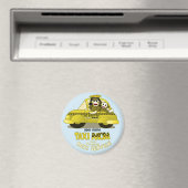 Taxi Moeder van Sock Monkey Magneet (Insitu (Vaatwasser))