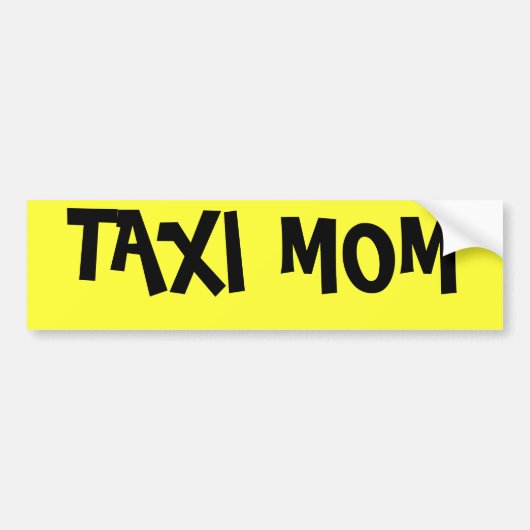 TAXI MOM BUMPERSTICKER (Voorkant)
