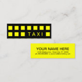 TAXI (moskeesvierkantjes) Mini Visitekaartje (Voorkant / Achterkant)