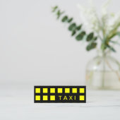TAXI (moskeesvierkantjes) Mini Visitekaartje (Staand voorkant)