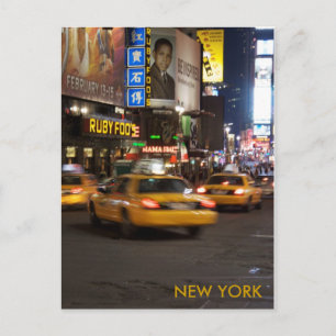 taxi new york briefkaart