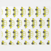 TAXI! New York City NYC Gele Cab Fleece Deken (Voorkant (Horizontaal))