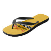 Taxi New York & Red Kiss Teenslippers (Schuin)