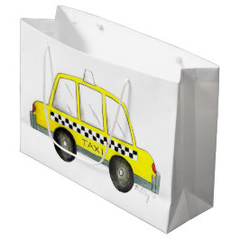 Taxi NYC Yellow New York City Checkered Cab Car Large Cadeautasje
