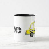 Taxi NYC Yellow New York City Checkered Cab Car Mok (Midden)