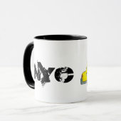 Taxi NYC Yellow New York City Checkered Cab Car Mok (Voorkant links)