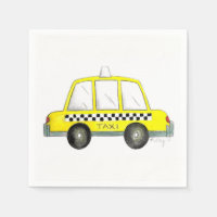 Taxi NYC Yellow New York City Checkered Cab Party