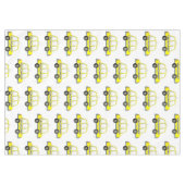Taxi NYC Yellow New York City Checkered Cab Print Tafelkleed (Voorkant (Horizontaal))