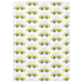 Taxi NYC Yellow New York City Checkered Cab Print Tafelkleed (Voorkant)