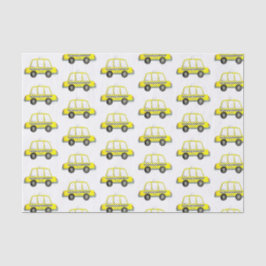 Taxi NYC Yellow New York City Checkered Cab Print Tissuepapier
