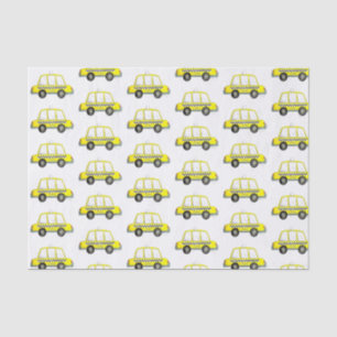 Taxi NYC Yellow New York City Checkered Cab Print Tissuepapier