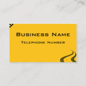 Taxi of Cab Service Business Profile Card Visitekaartje (Achterkant)