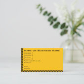 Taxi of Cab Service Business Profile Card Visitekaartje (Staand voorkant)