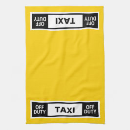 Taxi Off Duty Geel Theedoek