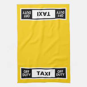 Taxi Off Duty Geel Theedoek
