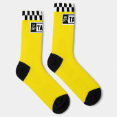 Taxi Off Duty Gele nieuwigheid Sokken (Rechts)