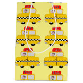 Taxi-ontwerp Medium Cadeauzakje (Achterkant)