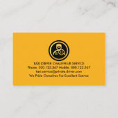 Taxi Pijl Routes Autobestuurder Visitekaartje (Achterkant)