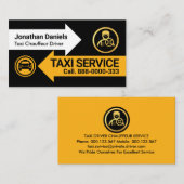 Taxi Pijl Routes Autobestuurder Visitekaartje (Voorkant / Achterkant)