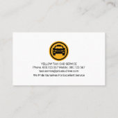 Taxi Pijl Routes Cab Driver Visitekaartje (Achterkant)