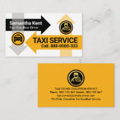 Taxi pijl transport routes visitekaartje (Voorkant / Achterkant)