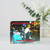 Taxi Post-kaart, zesde straat Briefkaart (Staand voorkant)