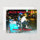 Taxi Post-kaart, zesde straat Briefkaart (Voorkant / Achterkant)