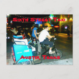 Taxi Post-kaart, zesde straat Briefkaart