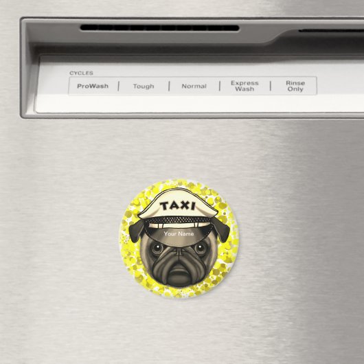 Taxi Pug Magneet (Insitu (Vaatwasser))