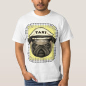 Taxi Pug T-shirt (Voorkant)