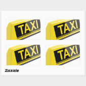 Taxi Rechthoekige Sticker (Vel)
