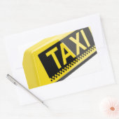 Taxi Rechthoekige Sticker (Envelop)