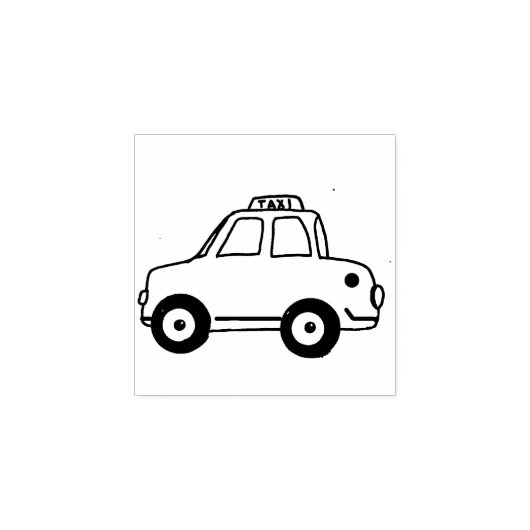 Taxi Rubberstempel (Afrduk)