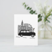 Taxi Scene Briefkaart (Staand voorkant)
