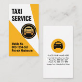 Taxi schijnwerper op icoon van de cabine visitekaartje (Voorkant / Achterkant)