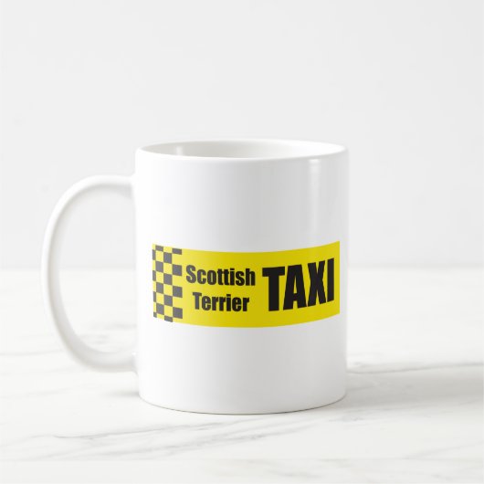 Taxi Scottish Terrier Koffiemok (Links)