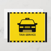Taxi Service Briefkaart (Voorkant / Achterkant)