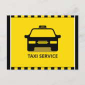 Taxi Service Briefkaart (Voorkant)